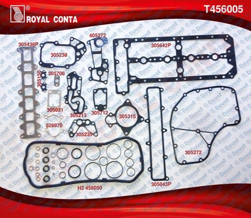 ROYAL T456005 Yarim Takim Conta Skc. Keçe Ve Subap Lastiği İçermez Fiat Ducato